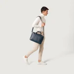 The Captain Midnight Blue Leather Briefcase - Image 2