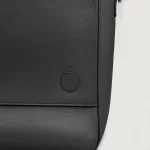 The Carismatico Grey Leather Messenger Bag - Image 4
