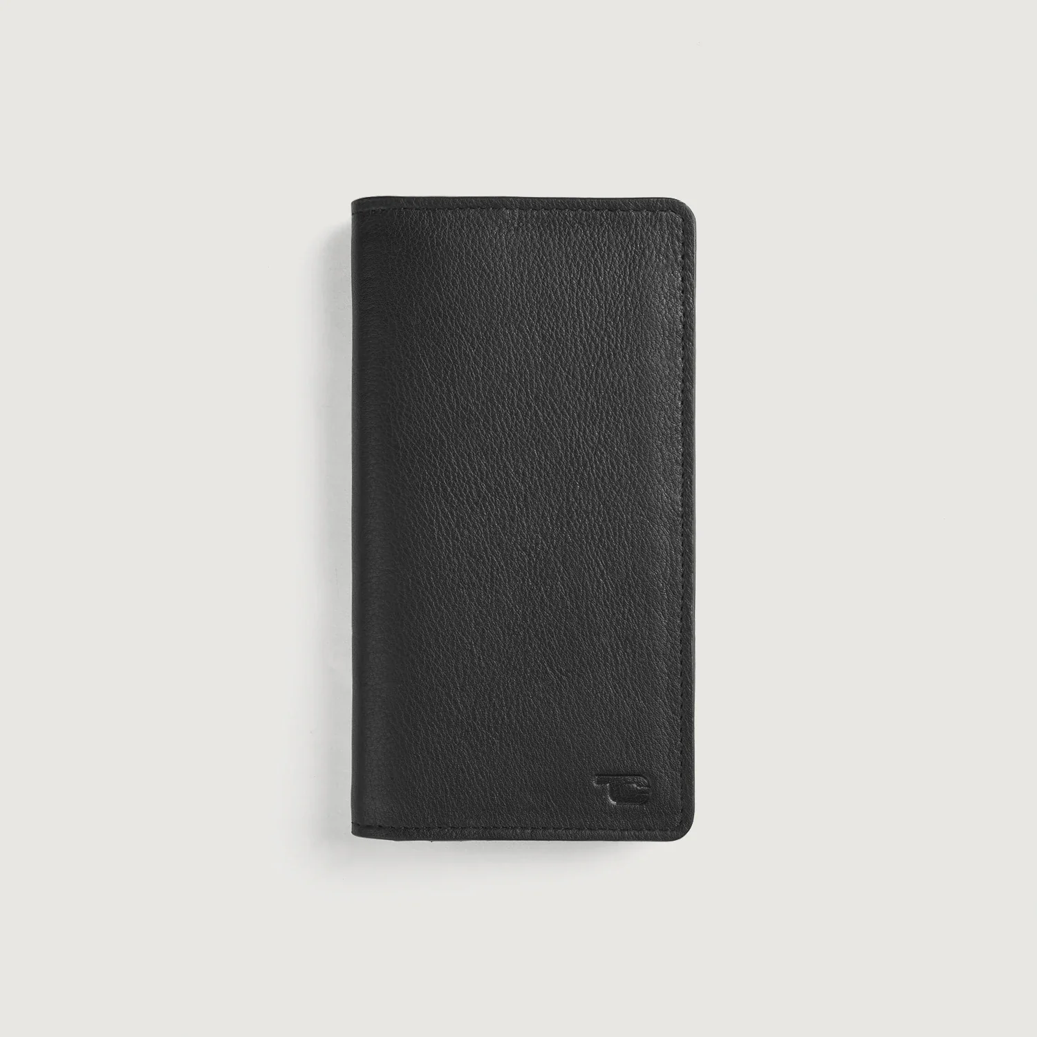 Cameron_Black_Leather_Long_Wallet_Front-2-1694253939499 Cameron Black Leather Long Wallet - Image 1
