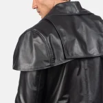 Classic Black Leather Duster - Image 6