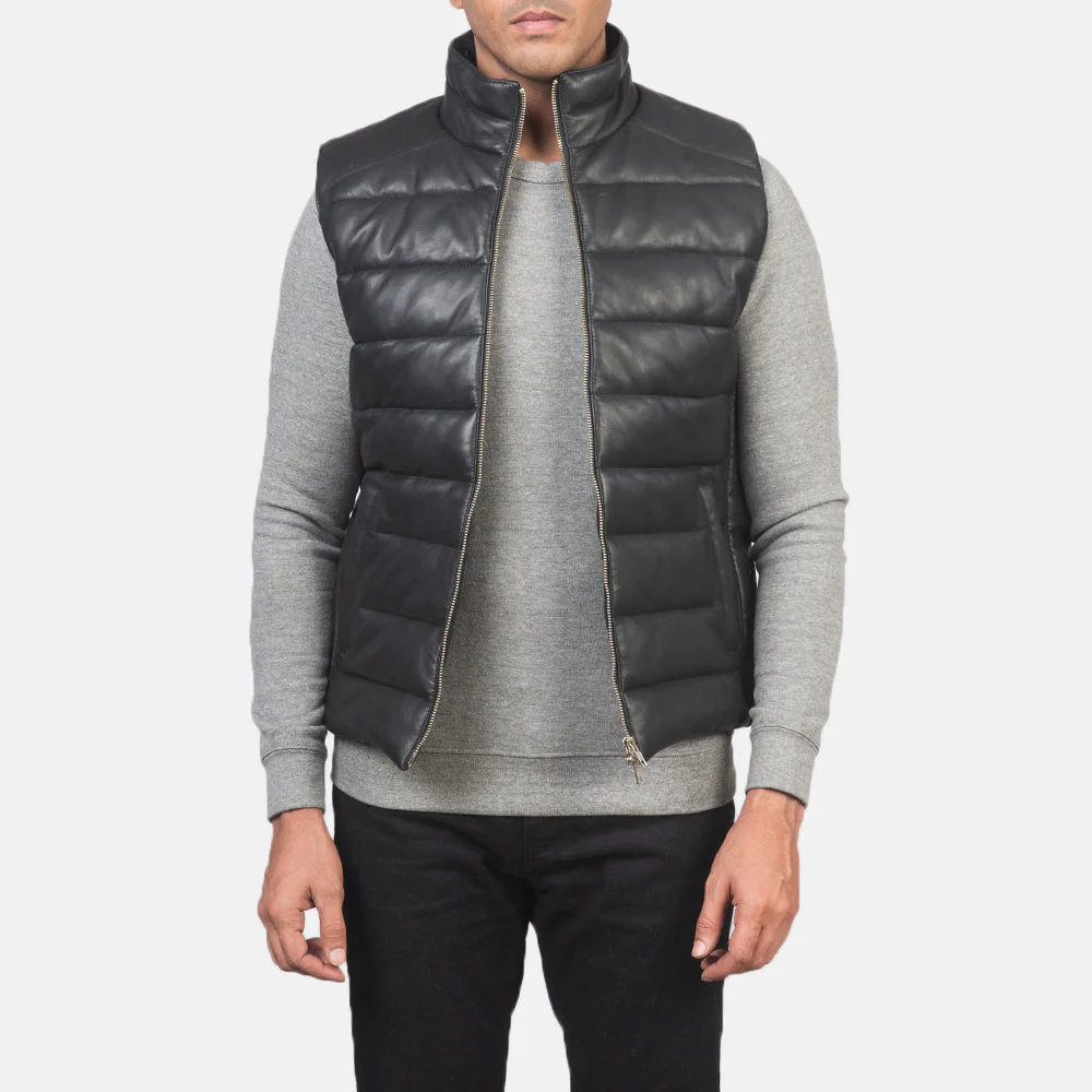 Men_s_Reeves_Black_Leather_Puffer_Vest-2_060ef5c3-53d5-43a5-a697-5fad13909f30 Reeves Black Leather Puffer Vest - Image 1