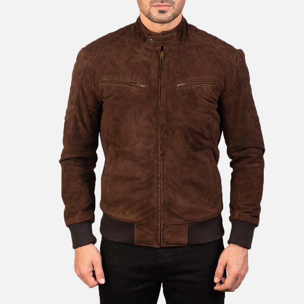 Men_s_Sven_Mocha_Suede_Bomber_Jacket-4_90553440-527c-4af2-aa9c-141bccbf4391 Sven Mocha Suede Bomber Jacket - Image 1