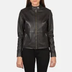 Rave Brown Leather Biker Jacket