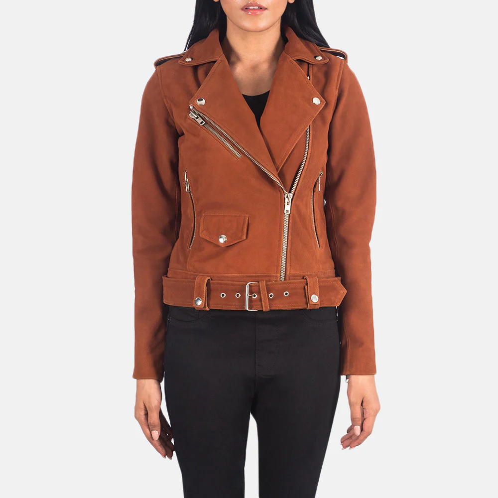 Women_s_Alison_Mocha_Suede_Biker_Jacket-2_eb828a0d-3e01-42f9-895b-3e5dc0f7d277 Alison Brown Suede Biker Jacket - Image 1