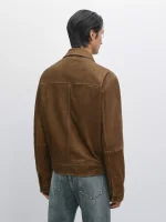 Nappa Leather Jacket With Buttons - Image 5