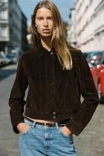 Suede Leather Short Jacket - Image 5
