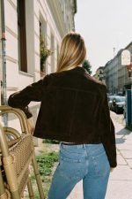 Suede Leather Short Jacket - Image 6