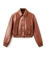 Brown Bomber Jacket - Image 8