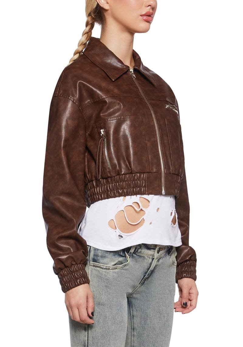 WhatsApp Image 2025-10-01 at 04.37.14_0ab1abad Bomber Jacket Superdown in Brown - Image 1