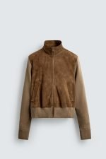 Leather Combination Jacket - Image 9