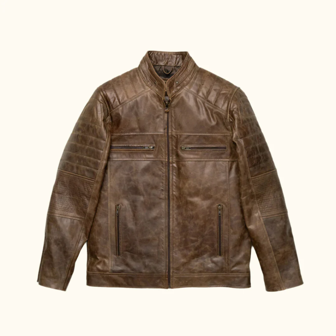 cafe-racer-leather-jacket-distressed-brown-1_2000x Tooma's Racer Leather Jacket - Image 1