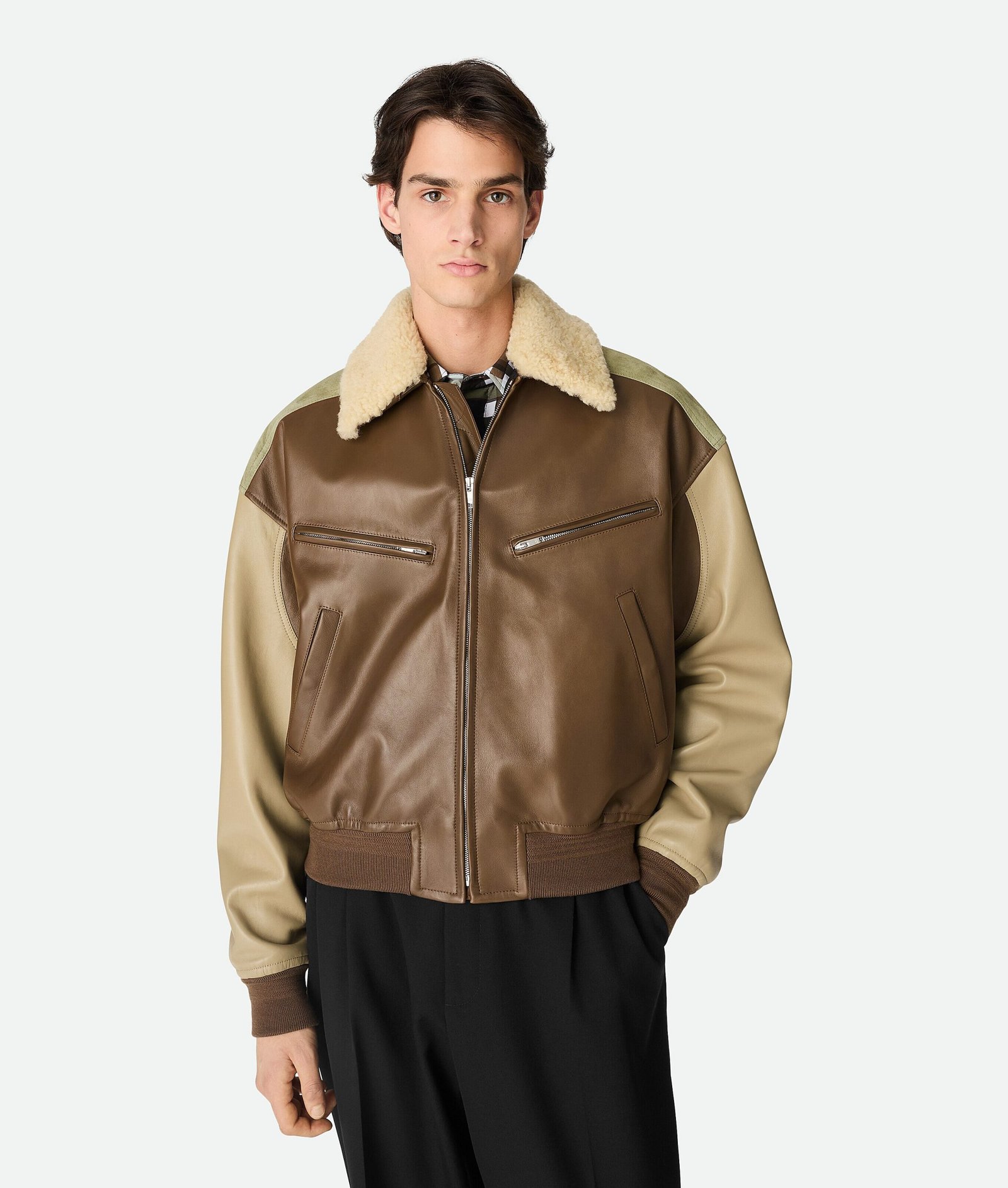 eCom-833908V5BX02631_A Leather Nappa Blouson - Image 1